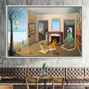 Décoration murale sur toile au style moderne et surréaliste - Œuvre d'art imprimée à plat pour une maison élégante, TOILE ENCADRÉE BLANCHE - Product Image 1