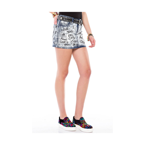 กระโปรงผ้ายีนส์สำหรับผู้หญิงเสื้อผ้าแบรนด์เกินกำหนด - Product Image 4