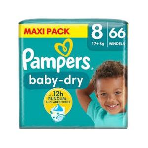 Couches-culottes en coton pour bébés, double couche anti-fuites latérales, toutes tailles, Pampers Baby-Dry, protection contre la transpiration jusqu'à 12 heures. - Product Image 2