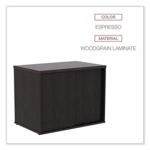 Alera ALELS593020ES Meuble de rangement bas Espresso 29-1/2 po. X 19-1/8 pouces X 22-7/8 pouces Organisateur de bureau ouvert - Product Image 5