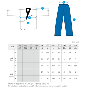 Nouvel arrivage Dernier design Uniforme d'entraînement de Taekwondo en coton décontracté, confortable, léger, à séchage rapide, brodé de différentes couleurs - Product Image 6