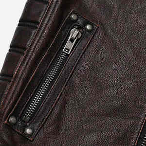 2026 Design Motorbike Leather <b>Vest</b> <b>Men</b> All Sizes Color Available Professional Motorcycle Genuine Leather Biker Winter Breathable - Product Image 2