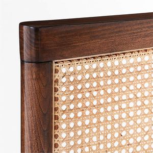 Cama Melia Premium madera teca moderno Color Natural minimalista indonesio muebles para Hotel Villa Homestay apartamento Resort - Product Image 5