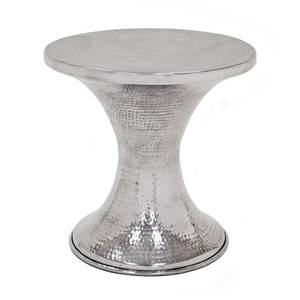 Tabouret élégant Table d'appoint pour tambour avec conception de marteau Console d'incrustation d'os spécialement conçue pour le salon et la chambre à coucher - Product Image 1