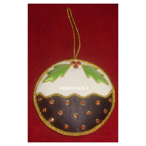 Meilleure forme ronde plusieurs couleurs broderie Zari dorée faite à la main avec travail perlé fabrication indienne ornement suspendu de Noël - Product Image 1