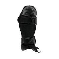 Protège-tibias en cuir élastique personnalisés avec protection professionnelle pour l'entraînement de Muay Thai et de Kick Boxing, couleurs et logo personnalisables