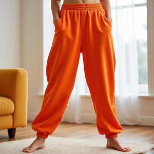 Baggy pyjama femmes vêtements de sport hiver pantalons de survêtement dames Jogging haut cordon taille surdimensionné sweat-pantalon femmes - Product Image 4