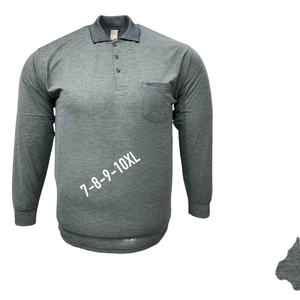 T-shirt à manches longues rayé pour homme, fabriqué en tissu doux et confortable, grande taille 7 8 9 10 XL 30/1, vêtements décontractés pour homme - Product Image 3