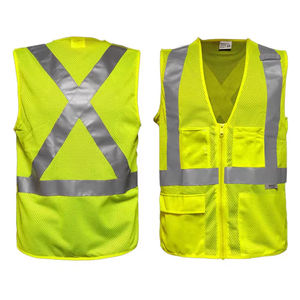 Gilet de sécurité pour travaux de construction d'ingénieurs Gilet décontracté à poches multiples pour l'extérieur Gilet en toile pour vêtements de travail - Product Image 6