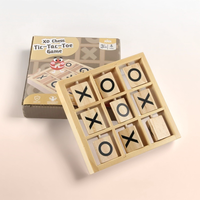 2026 classique en bois Tic Tac Toe plateau de jeu XO échecs enfants Puzzle éducatif famille fête jouet abordable Tic Tac Toe Durable