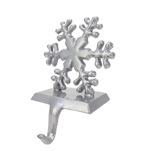 Flocon de neige en aluminium Décoration de Noël Porte-bas élégant pour la décoration intérieure festive - Product Image 1