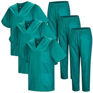 Women's Medical <b>Scrubs</b> Nurse Uniform Top Woven Fabric <b>Scrub</b> <b>Sets</b> for Hospitals OEM Service Available - Product Image 1