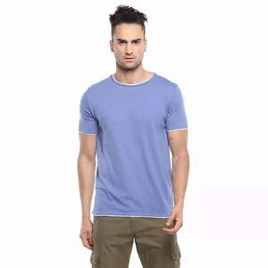 T-shirts en coton 100% de haute qualité, impression personnalisée, broderie, 250g, col en V, pour hommes - Product Image 6