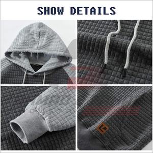 Customized Winter 100% Cotton Hoodie Screen Print Vintage Stone Wash No String Street Wear 480/500 GSM Distressed Wash - Product Image 5