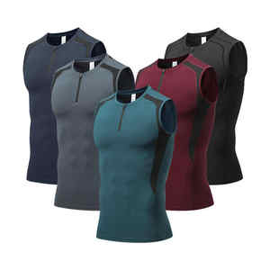 Camisetas sin mangas para gimnasio para hombre, chaleco deportivo tejido de algodón 100% transpirable de alta calidad, estampado de logotipo personalizado, estilo informal de entrenamiento - Product Image 1