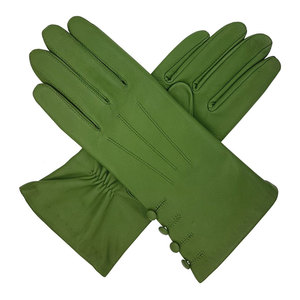 Guantes de cuero de moda para mujer, Guantes de cuero de oveja Nappa, Guantes de cuero genuino de moda - Product Image 6