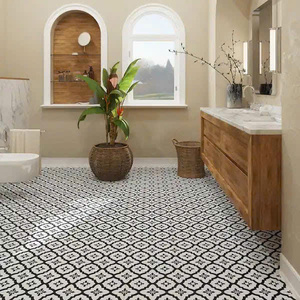 Carreaux de porcelaine émaillés anti-dérapants traditionnels 300x600x9mm Carreaux de sol muraux d'isolation thermique résistants aux acides Brique réfractaire pour l'intérieur - Product Image 1