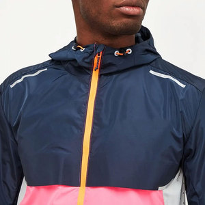 Veste coupe-vent avec logo personnalisé, sortie d'usine, meilleure qualité, prix bas, veste coupe-vent de randonnée pour hommes - Product Image 6
