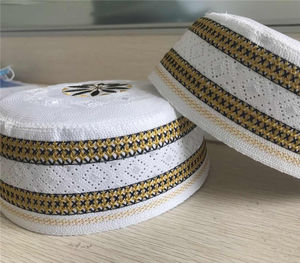 หมวกบีนนี่ใส่ทุกวันหมวกทรงดินสอมุสลิมสำหรับผู้ชายหมวกทรงดินสอออกแบบได้ตามต้องการแบบนุ่มปักด้วยมือ - Product Image 4