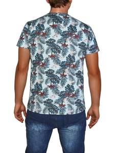 Prix de gros T-shirt de sport pour homme personnalisé, entièrement sublimé, écologique, léger, en tissu polyester/coton, manches courtes - Product Image 5