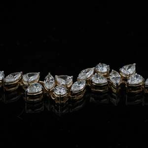 Premium 1.93ct lab grown diamond moissanite pear marquise delicate <b>bracelet</b> vs1 <b>gold</b> <b>rose</b> <b>gold</b> silver oem odm low moq b2b - Product Image 5