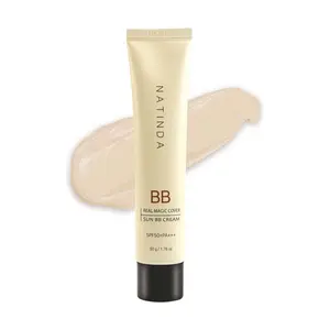 [Natinda] Real Magic Cover Sun BB Cream 50ml K Beauty Korean Supplier Face Cream Sun Block