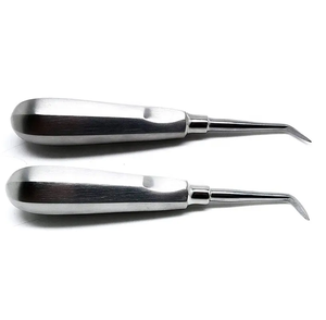 Élévateur de racine dentaire manuel en acier inoxydable Luxuriating Instruments dentaires à pointe incurvée - Product Image 4