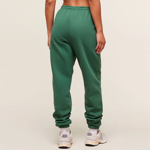 Jogging pour femmes en coton 100% tricoté, taille élastique, séchage rapide, décontracté, confortable, vert, haute qualité, OEM disponible, personnalisable - Product Image 2