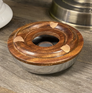 Cendrier en bois de haute qualité, solide, luxueux, minimaliste, carré, plateau extérieur, cendrier rustique fait à la main en Inde - Product Image 3