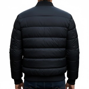 <b>Men</b>’s Ribbed Collar <b>Lightweight</b> Quilted Bomber <b>Jacket</b> <b>Casual</b> Winter Warm Zip Up Outerwear Custom Wholesale Manufacturer - Product Image 6