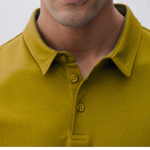 Camisas para hombre de calidad premium 100% algodón tejido transpirable patrón sólido diseño de flecos manga corta - Product Image 3