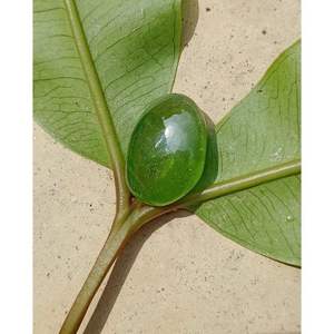 Hecho a mano verde peridoto piedra preciosa cabujón facetado corte suave forma ovalada piedra de fabricación de joyas naturales - Product Image 5