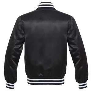 Vestes universitaires en tricot d'hiver pour hommes, respirantes, avec logo imprimé en fourrure de mouton, style bomber - Product Image 4