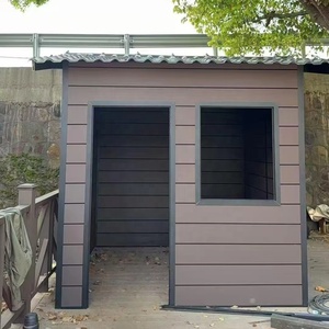 Abri de jardin EasyGreen Flat Roof D Series 2x2M <span class=keywords><strong>en</strong></span> WPC, design moderne et élégant, cadre <span class=keywords><strong>en</strong></span> aluminium, résistant à la pourriture, kit de bricolage, longue durée de vie, entrepôt - Product Image 5
