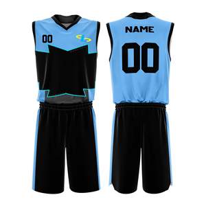 Uniforme de basket-ball personnalisé 100% polyester respirant à séchage rapide pour adultes unisexes - Haute qualité pour une utilisation sportive en extérieur, prix raisonnable - Product Image 5