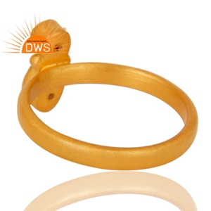 แหวนพลอยและโกเมนธรรมชาติชุบทอง18K สำหรับเป็นของขวัญสำหรับผู้หญิง - Product Image 3