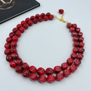 Cuentas de resina de alta calidad para mujer, venta al por mayor, boda, venta regular, excelente, collar, joyería - Product Image 6