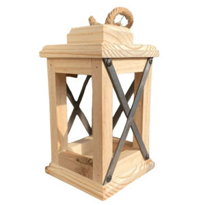 Modern Style Indoor Home <b>Decor</b> Finest Quality Wood and Metal Hanging Candle Lantern with Metal Top on <b>Sale</b> for Christmas - Product Image 5