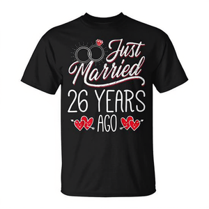 Camiseta para recién casados, 26 años después, regalo de aniversario para pareja, camisetas a juego - Product Image 2