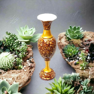 Florero de piso grande más buscado Diseño moderno único Hierro y oro Metal decorativo hecho a mano para el hogar y el jardín - Product Image 2