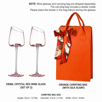 Bolsas de Vino Rojas Bordadas en Piel Sintética para 2 Botellas, Regalo Empresarial, Porta Botellas de Vino de Lujo