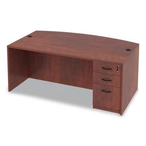 Coque de bureau à façade arquée de la série Alera Valencia ALEVA227236MC 71 pouces. X 41,38 pouces X 29,63 pouces Cerise moyenne durable - Product Image 3