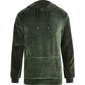 Sudaderas con capucha de terciopelo para hombre de mejor estilo 100% algodón cómodo cálido para el invierno último diseño precio al por mayor terciopelo para hombre con capucha - Product Image 4