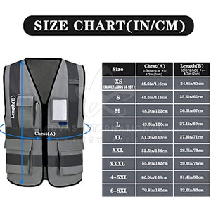 เสื้อกั๊กผ้าโพลีเอสเตอร์สะท้อนแสงระบายอากาศได้ดีสไตล์ใหม่จากผู้ผลิต - Product Image 6
