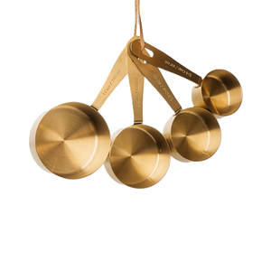 Cuchara medidora de latón de excelente calidad, cuchara medidora con mango en relieve para uso doméstico en la cocina - Product Image 3