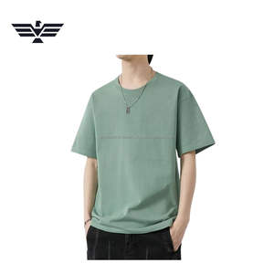 Camiseta de Manga Corta para Hombre, Talla Grande, 100% Algodón, Antiencogimiento |   Camiseta Minimalista de Estilo Urbano con Hombros Caídos - Product Image 4