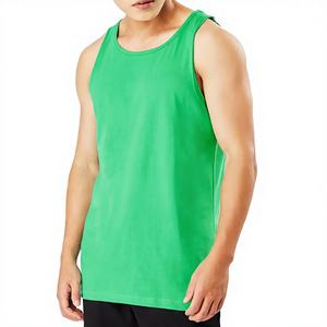 Camiseta sin mangas para hombre de alta calidad, tejida, transpirable, informal, holgada, para gimnasio y fitness, con envío y entrega. - Product Image 1