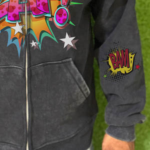 Sweat à capuche homme 100% coton 400gsm French Terry ample épais pull sweat Logo personnalisé Offre Spéciale brodé hiver - Product Image 4