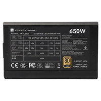 Thermalright TR-TG650S 650W 80 artı altın ATX3.0 olmayan modüler PC güç kaynağı, PCIe5.0 12VHPWR, 120mm akıllı Fan toptan