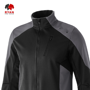 Ryan แจ็คเก็ตกันลมกันน้ำเป็นมิตรกับสิ่งแวดล้อมสำหรับผู้ชาย, แจ็คเก็ตผ้าสแปนเด็กซ์/ ไนลอนมีซิปสำหรับผู้ชาย - Product Image 2